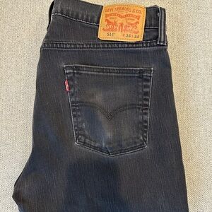 Levi's - Black/Gray - 514 Jeans (34x34)